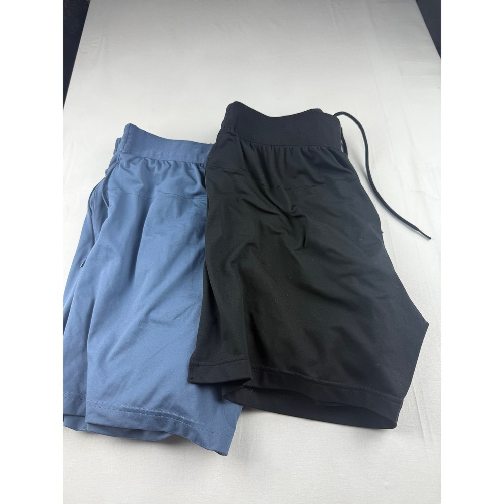 Adidas Shorts Large Black Blue Aeroready 2-in-1 Training Lot of 2